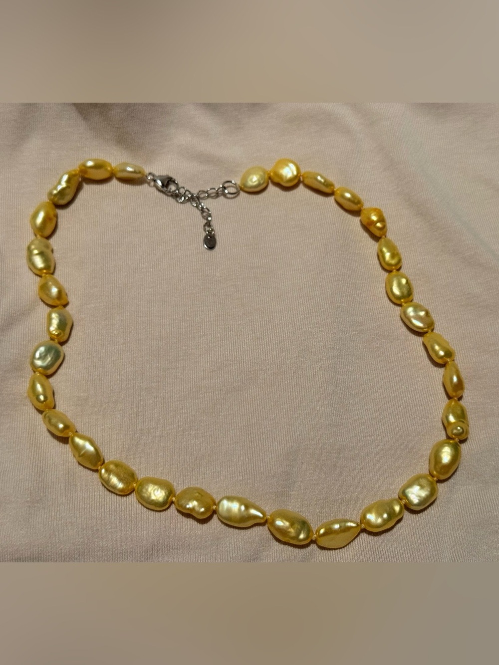 Honora Freshwater Yellow Pearl Baroque Necklace - Women Jewelry